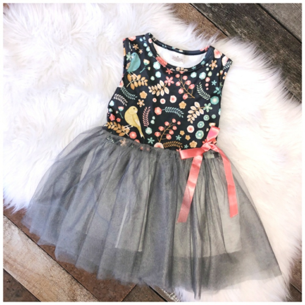 Sweet Tweets Tulle Dress